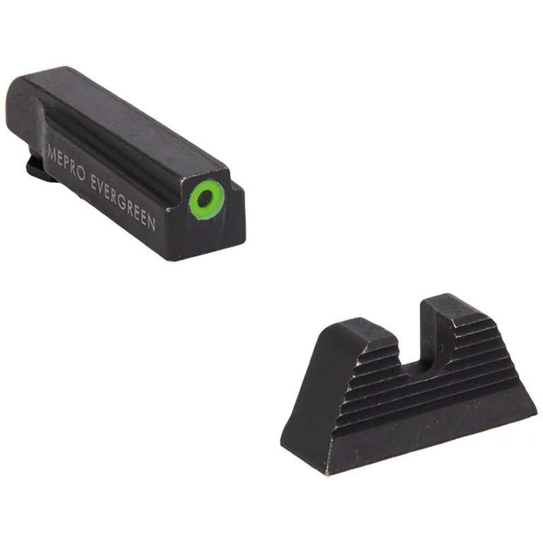Sistem de ochire Evergreen™ Meprolight® pentru Glock / punct verde, vizor clar