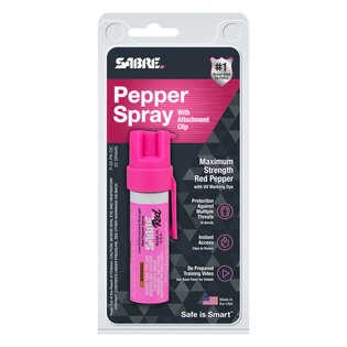 Spray de apărare Compact cu clemă Sabre Red®