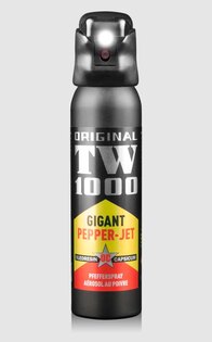 Spray de apărare cu lumină Gigant Pepper - Jet TW1000® / 150 ml