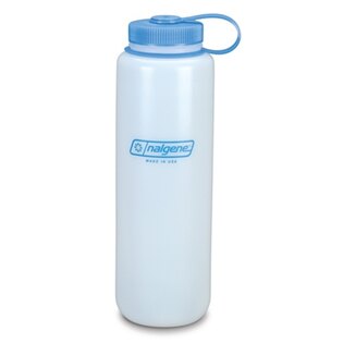 Sticlă de teren NALGENE® HDPE cu gât larg 1,5 l - albă
