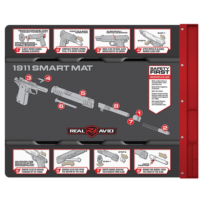 Suport cu instrucțiuni pentru curățarea 1911 Real Avid®