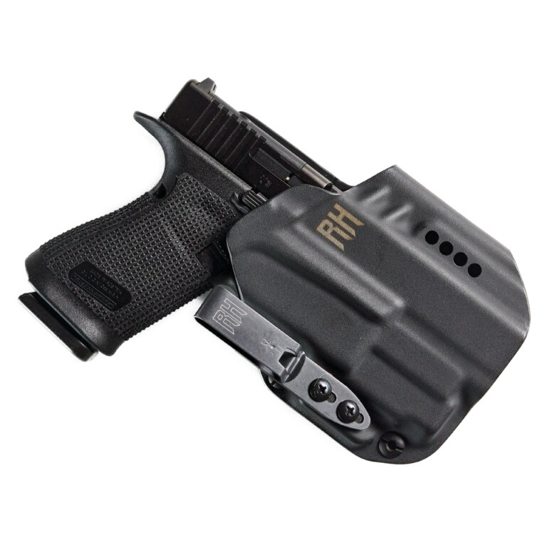 Toc de pistol AIWB Crocy pentru Glock 19 + TLR-7 – 3/4 SweatGuard, interior, RH Holsters®