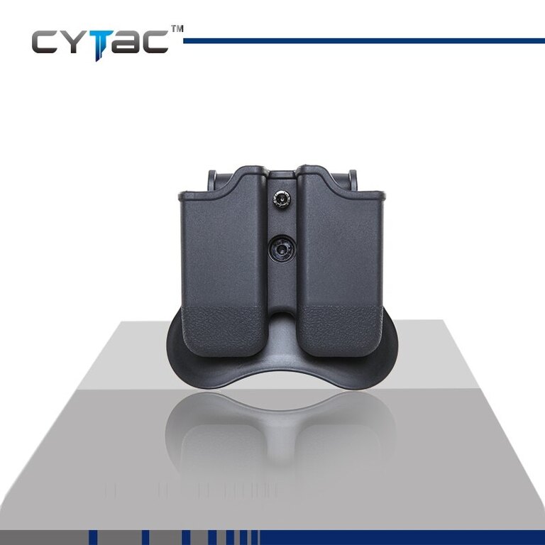 Toc dublu pentru încărcător pistol Cytac® Glock - negru