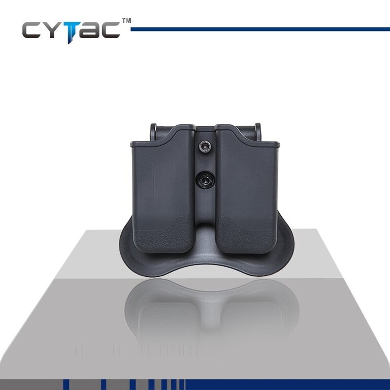 Toc universal pentru încărcător pistol dublu Cytac® - negru