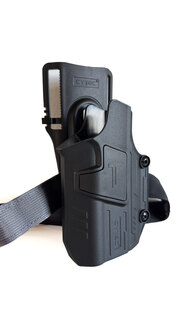 Toc universal pistol/lanternă Mega-Fit Cytac®, platformă coborâtă