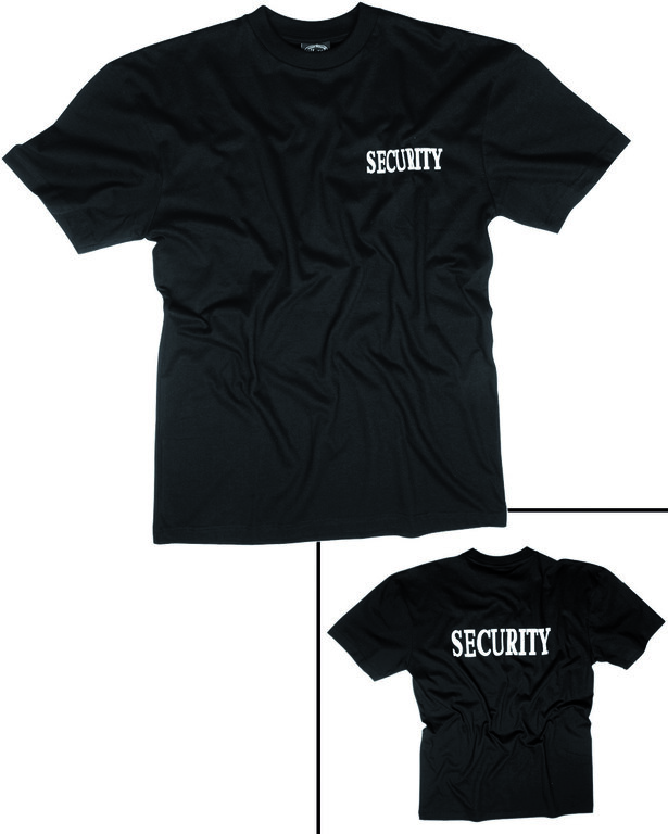 Tricou din bumbac SECURITY II Mil-Tec® - negru