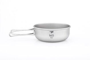 Veselă din titan cu mâner Keith® 400 ml